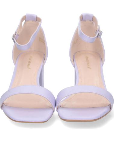 SANDALIAS PUNTOSALAO TACÓN BAJO FIESTA HEBILLA 6890 MUJER LILA VARIOS COLORES