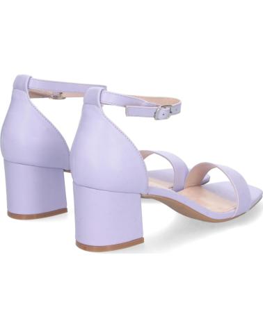 SANDALIAS PUNTOSALAO TACÓN BAJO FIESTA HEBILLA 6890 MUJER LILA VARIOS COLORES