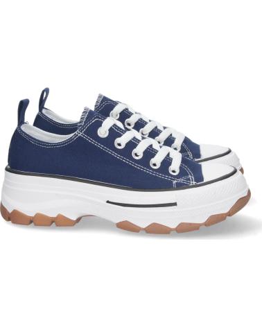 ZAPATILLAS PUNTOSALAO DE LONA ESTILO BAMBAS CON SUELA PLATAFORMA PARA MUJER VARIOS COLORES