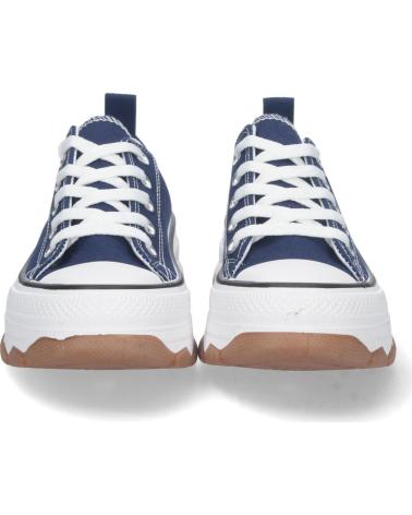 ZAPATILLAS PUNTOSALAO DE LONA ESTILO BAMBAS CON SUELA PLATAFORMA PARA MUJER VARIOS COLORES