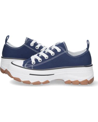 ZAPATILLAS PUNTOSALAO DE LONA ESTILO BAMBAS CON SUELA PLATAFORMA PARA MUJER VARIOS COLORES