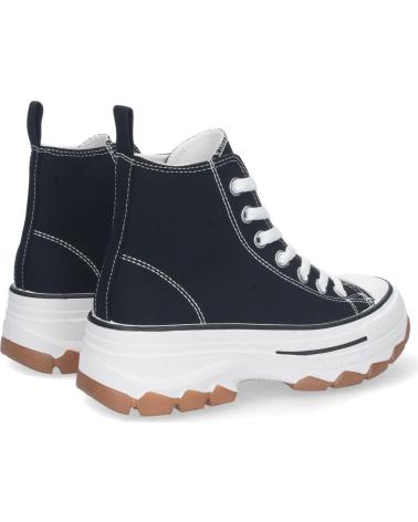 PUNTOSALAO ZAPATILLAS DE LONA ABOTINADAS SUELA PLATAFORMA MUJER COLOR N VARIOS COLORES