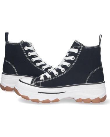 PUNTOSALAO ZAPATILLAS DE LONA ABOTINADAS SUELA PLATAFORMA MUJER COLOR N VARIOS COLORES