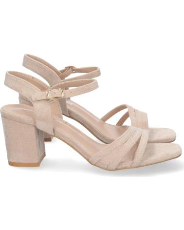 SANDALIAS PUNTOSALAO DE TACÓN BAJO CON PALA DE TIRAS MUJER VARIOS COLORES