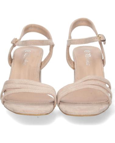 SANDALIAS PUNTOSALAO DE TACÓN BAJO CON PALA DE TIRAS MUJER VARIOS COLORES