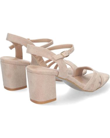 SANDALIAS PUNTOSALAO DE TACÓN BAJO CON PALA DE TIRAS MUJER VARIOS COLORES