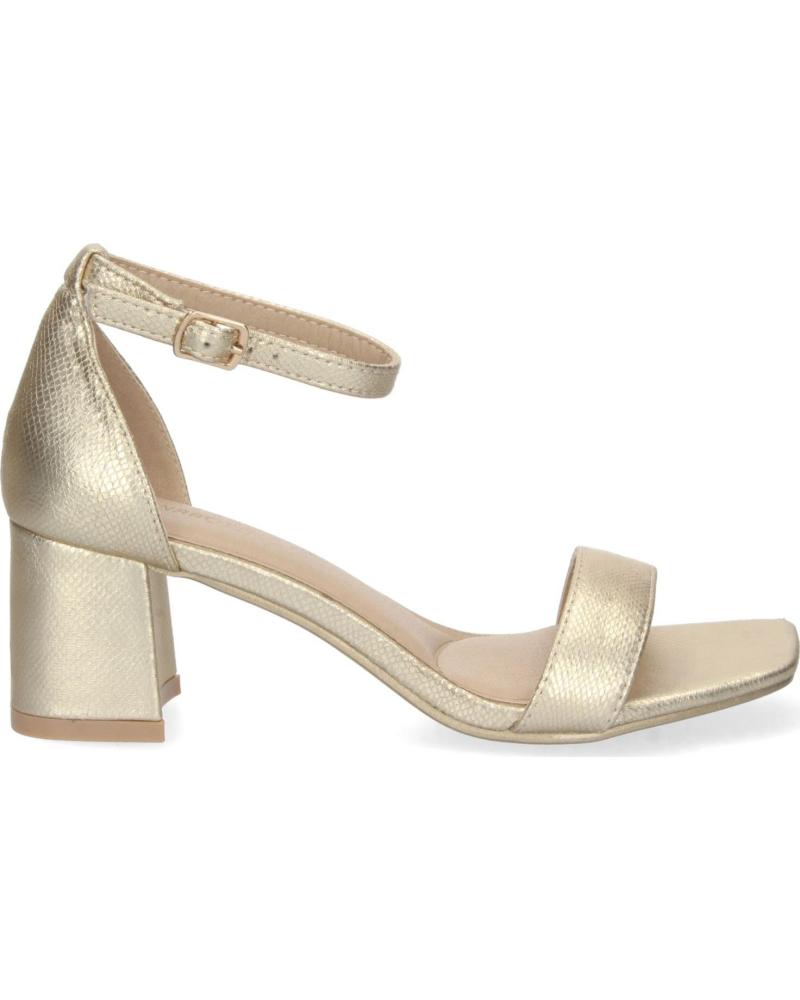 SANDALIAS PUNTOSALAO DORADAS DE TACÓN BLOQUE CON HEBILLA VARIOS COLORES