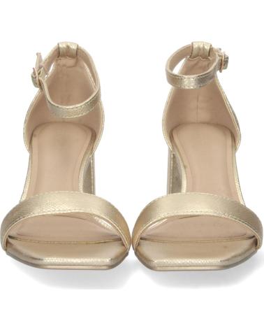 SANDALIAS PUNTOSALAO DORADAS DE TACÓN BLOQUE CON HEBILLA VARIOS COLORES