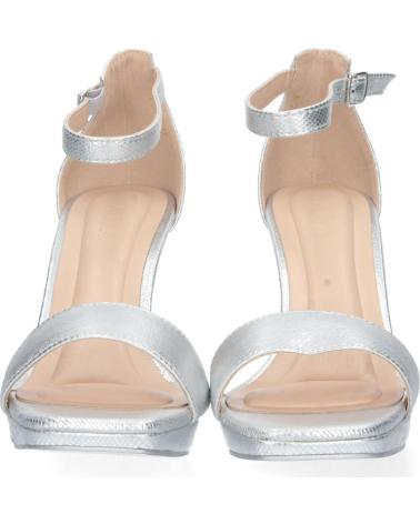 PUNTOSALAO SANDALIAS PLATEADAS DE TACÓN FINO PARA FIESTA VARIOS COLORES