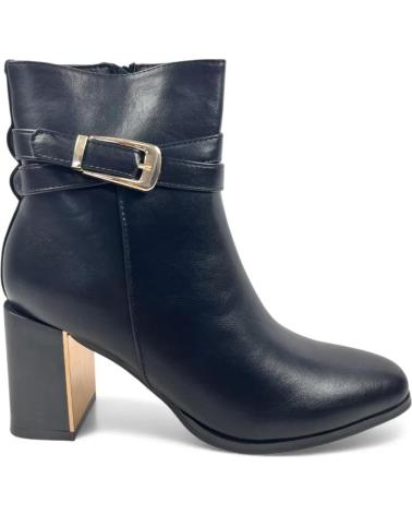 TIMBOS BOTÍN DE TACÓN MUJER NEGRO