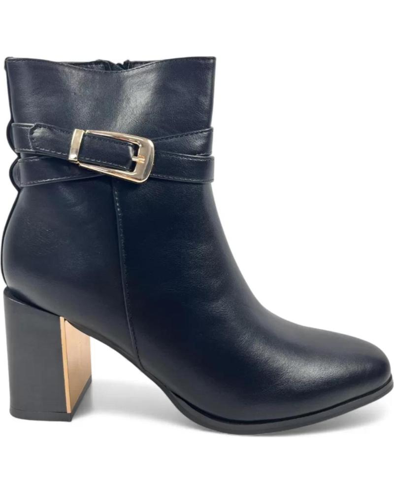 TIMBOS BOTÍN DE TACÓN MUJER NEGRO