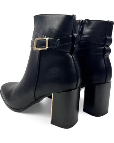 TIMBOS BOTÍN DE TACÓN MUJER NEGRO