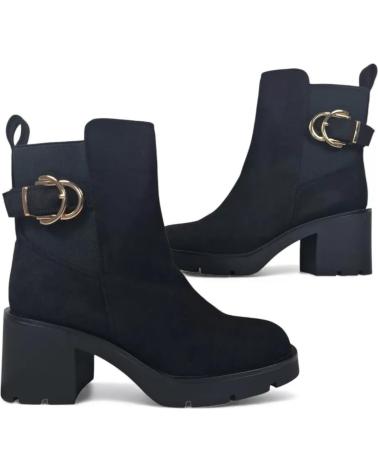 BOTÍN TACON PLATAFORMA TIMBOS MUJER 132316 NEGRO NEGRO