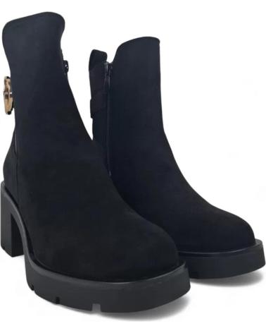 BOTÍN TACON PLATAFORMA TIMBOS MUJER 132316 NEGRO NEGRO