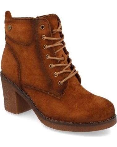 BOTAS DE MUJER SPORT3PUNTO0 VR0-159-CAMEL CON CORDONES Y TACÓN VARIOS COLORES
