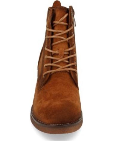BOTAS DE MUJER SPORT3PUNTO0 VR0-159-CAMEL CON CORDONES Y TACÓN VARIOS COLORES