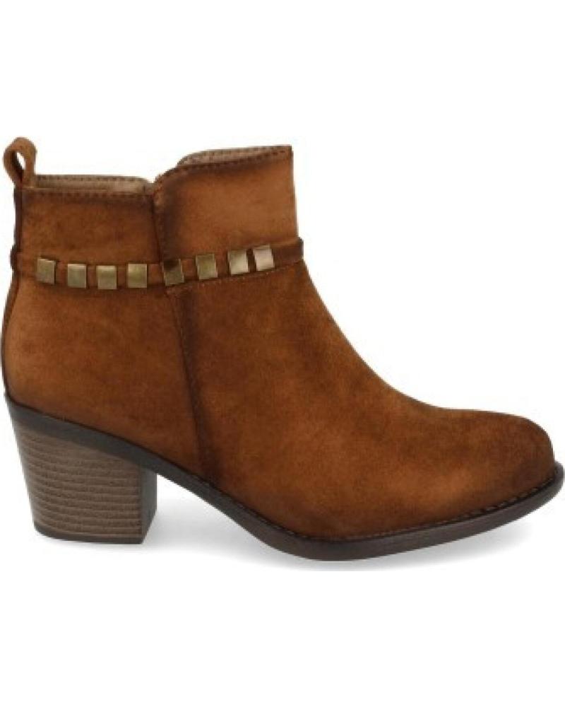 BOTAS DE MUJER SPORT3PUNTO0 VR0-152-CAMEL CON TACHUELAS Y TACÓN VARIOS COLORES