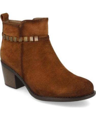 BOTAS DE MUJER SPORT3PUNTO0 VR0-152-CAMEL CON TACHUELAS Y TACÓN VARIOS COLORES