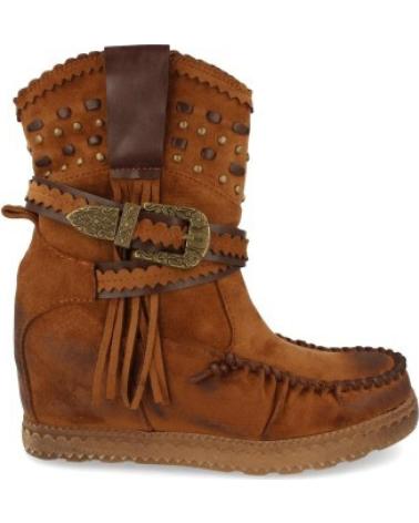 BOTAS DE MUJER SPORT3PUNTO0 MODELO 9706 ESTILO WESTERN CON CUÑA Y FLECOS VARIOS COLORES