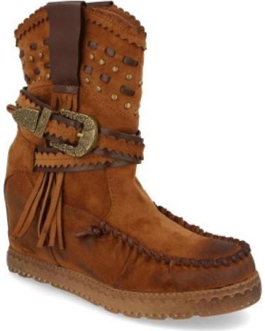 BOTAS DE MUJER SPORT3PUNTO0 MODELO 9706 ESTILO WESTERN CON CUÑA Y FLECOS VARIOS COLORES