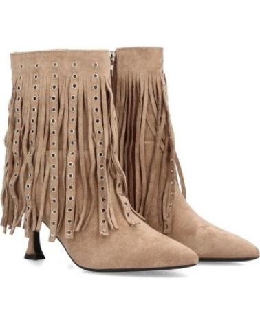 BOTAS DE ANTE SPORT3PUNTO0 CON FLECOS Y TACÓN CURVO VARIOS COLORES