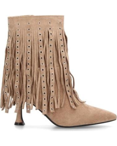 BOTAS DE ANTE SPORT3PUNTO0 CON FLECOS Y TACÓN CURVO VARIOS COLORES