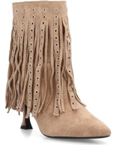 BOTAS DE ANTE SPORT3PUNTO0 CON FLECOS Y TACÓN CURVO VARIOS COLORES