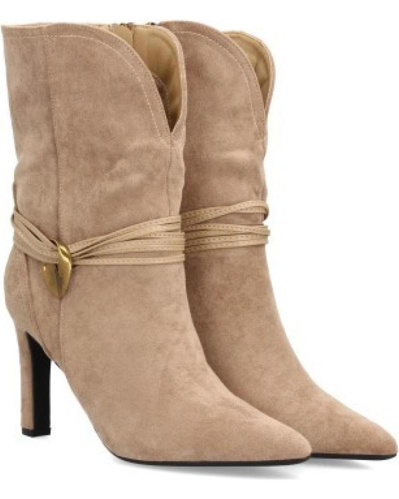 BOTAS DE TACÓN MEDIO SPORT3PUNTO0 S-5537 CON DETALLE DE TIRAS VARIOS COLORES