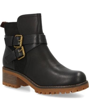 BOTAS DE MUJER SPORT3PUNTO0 F6791 CON HEBILLA Y DETALLES EN CONTRASTE VARIOS COLORES