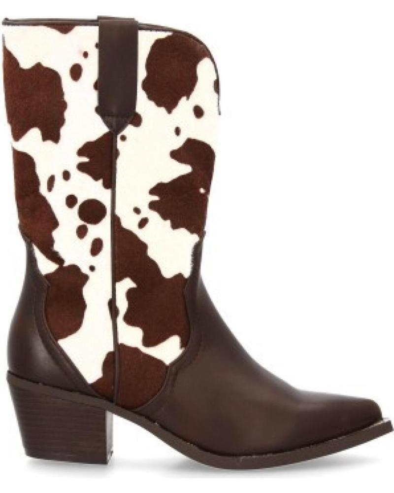 BOTAS COWBOY SPORT3PUNTO0 7693 CON ESTAMPADO DE VACA PARA MUJER VARIOS COLORES