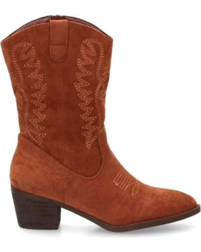 SPORT3PUNTO0 YG866 BOTAS DE ANTE MARRONES ESTILO COWBOY PARA MUJER VARIOS COLORES