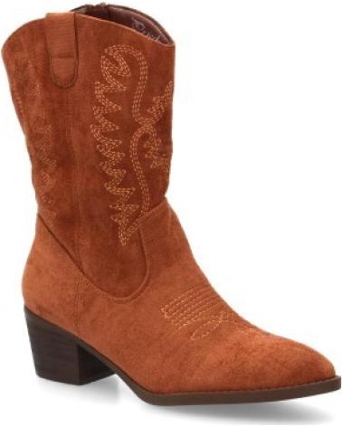 SPORT3PUNTO0 YG866 BOTAS DE ANTE MARRONES ESTILO COWBOY PARA MUJER VARIOS COLORES