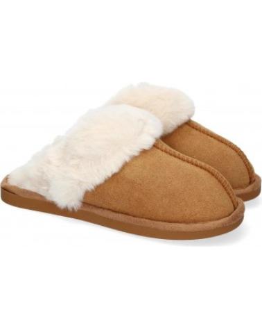 WOMEN'S SLIPPER SPORT3PUNTO0 I7263 CAMEL LINED VARIOS COLORES