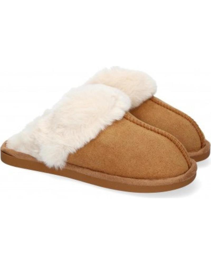 WOMEN'S SLIPPER SPORT3PUNTO0 I7263 CAMEL LINED VARIOS COLORES