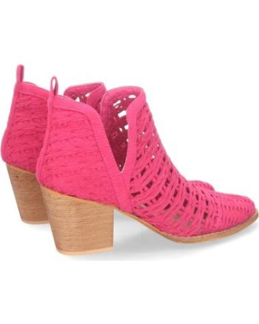 BOTAS TOBILLERAS SPORT3PUNTO0 YZ21-71 CON CORTE LÁSER Y TACÓN MADERA PARA MUJER VARIOS COLORES