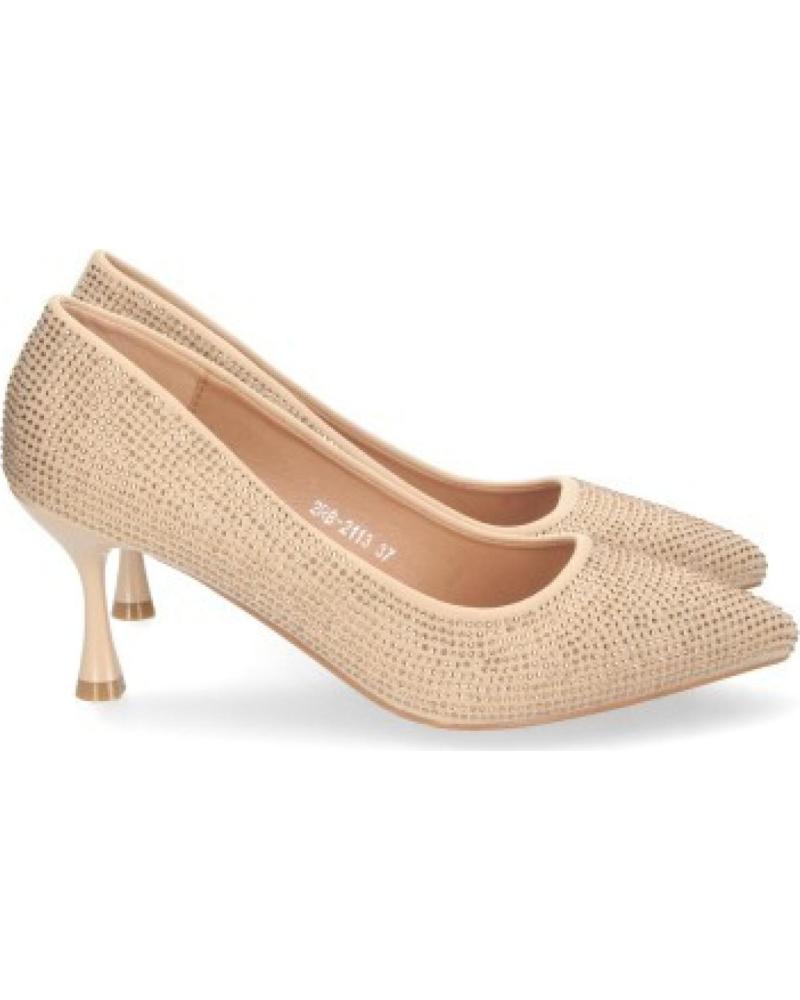 ZAPATOS DE TACÓN MUJER SPORT3PUNTO0 2RB-2113 DORADO PUNTERA FINA VARIOS COLORES