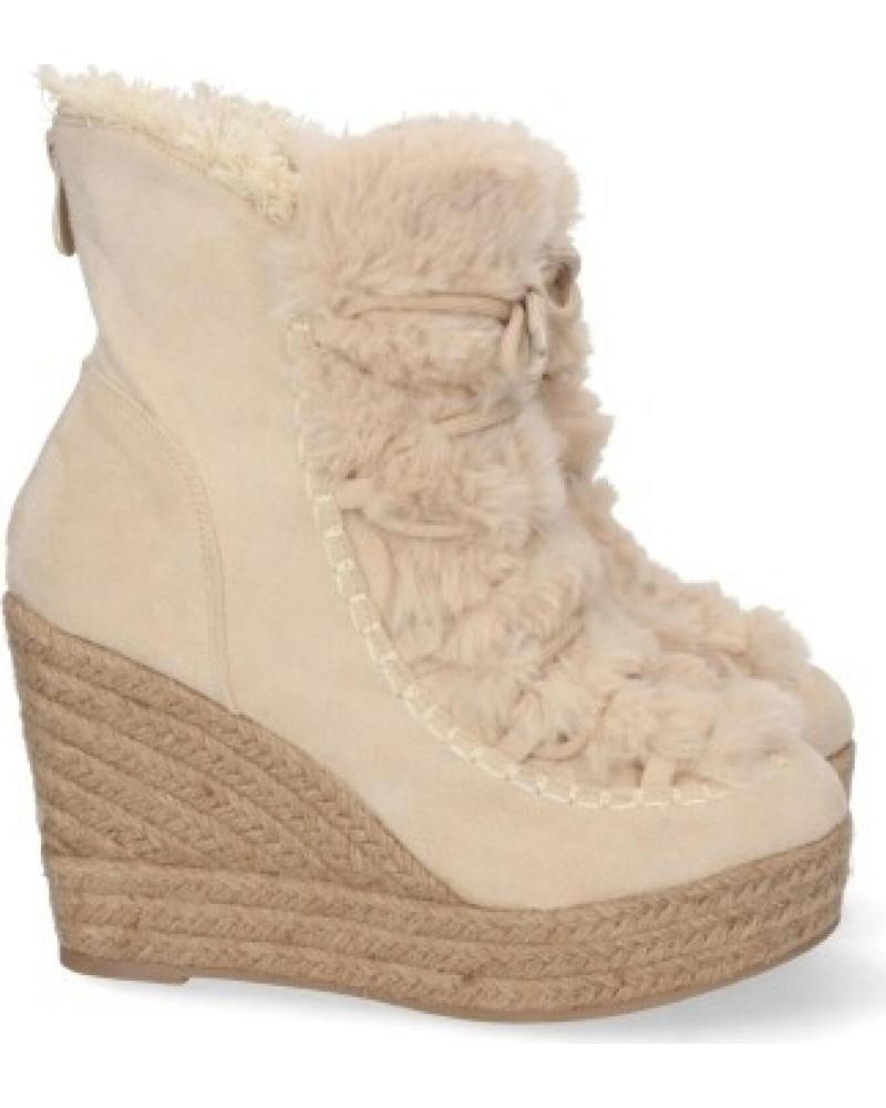 BOTAS DE CUÑA SPORT3PUNTO0 YZ22 CON CORDONES Y PELO VARIOS COLORES