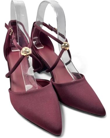 TIMBOS TACON VESTIR PARA MUJER COLOR VINO 132347 ROJO