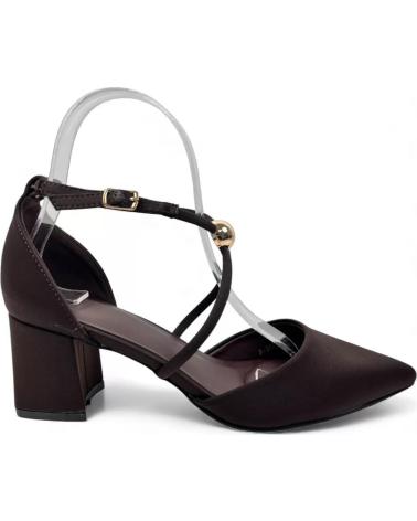 TIMBOS TACON VESTIR PARA MUJER COLOR MARRON 132346 ROJO