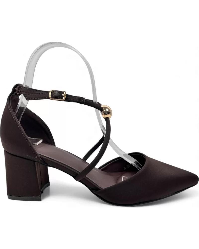 TIMBOS TACON VESTIR PARA MUJER COLOR MARRON 132346 ROJO