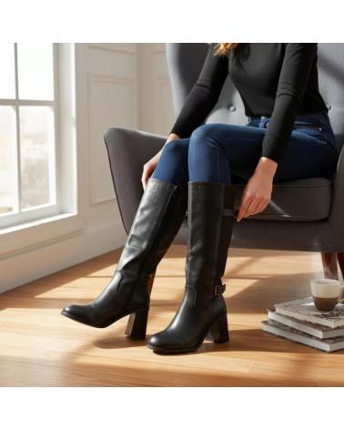 TIMBOS BOTA TACON DE MUJER COLOR 132325 NEGRO