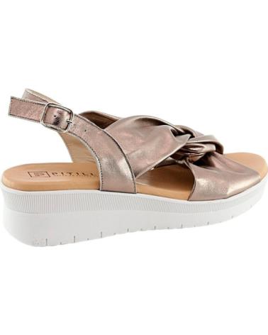 SANDALIAS DE CUÑA PITILLOS 5543 MUJER BRONCE MARRÓN MARRóN