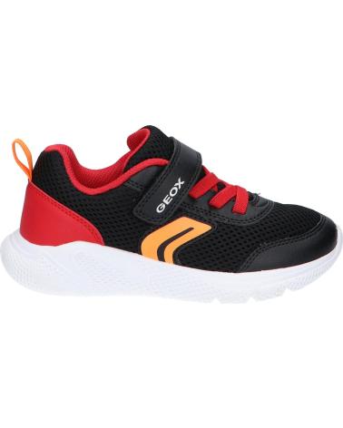 GEOX J SPRINTYE BOY ZAPATILLAS DEPORTIVAS NIÑO C0048 NEGRO-ROJO C0048 BLACK-RED