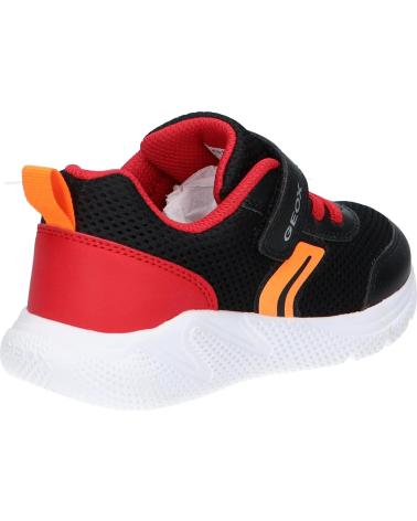 GEOX J SPRINTYE BOY ZAPATILLAS DEPORTIVAS NIÑO C0048 NEGRO-ROJO C0048 BLACK-RED