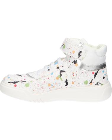 ZAPATILLAS GEOX J ILLUMINUS GIRL VELCRO BLANCA MULTICOLOR C0653 WHITE-MULTICOLOR