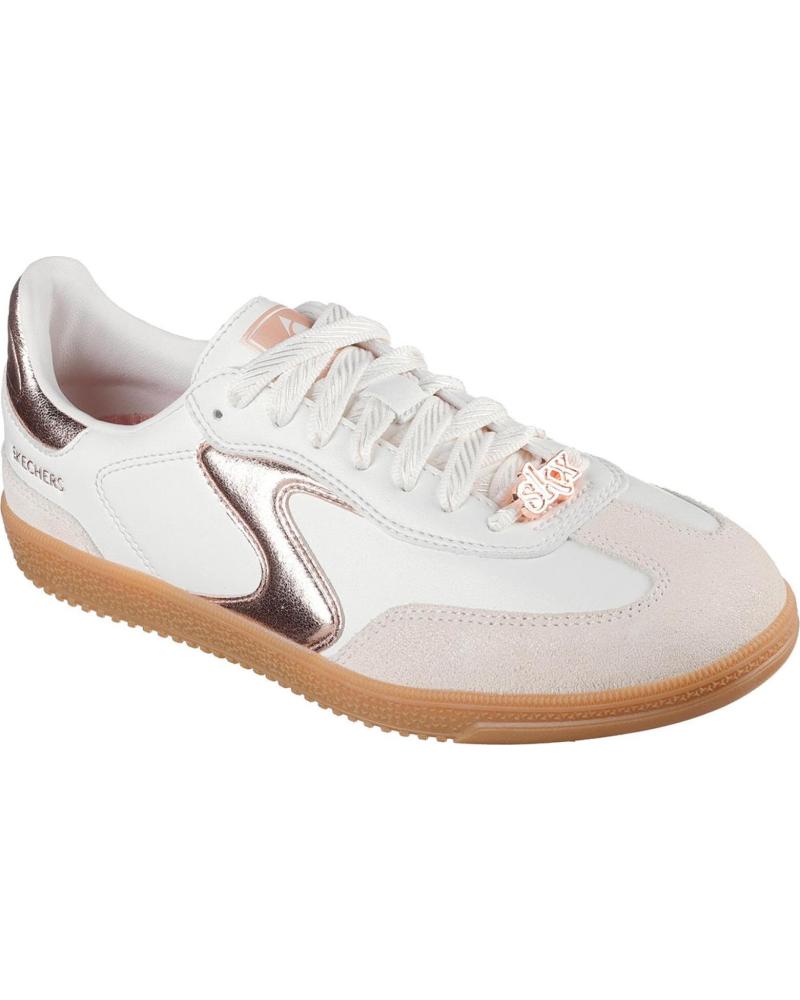 SKECHERS HOTSHOT COOL GLOW - ZAPATILLAS CASUAL MUJER BLANCO ORO BLANCO ORO