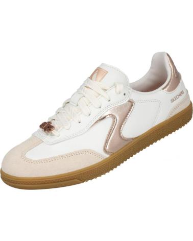 SKECHERS HOTSHOT COOL GLOW - ZAPATILLAS CASUAL MUJER BLANCO ORO BLANCO ORO