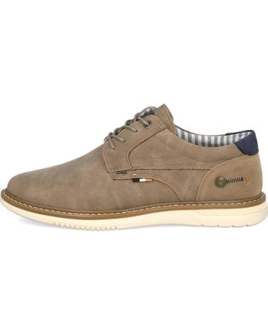 REFRESH ZAPATOS DE CORDONES DE PIEL PARA HOMBRE MODELO 175557 TAUPE