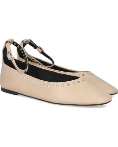 CORINA M5607 BAILARINAS MUJER BEIGE CON TIRAS Y TACHAS BEIGE