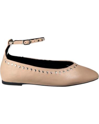 CORINA M5607 BAILARINAS MUJER BEIGE CON TIRAS Y TACHAS BEIGE